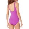 Amazon Essentials Women’s One-Piece Scoop Neck Coverage Swimsuit (Available in Plus Size)(Violet)