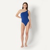 Amazon Essentials Women’s One-Shoulder One-Piece Swimsuit(Deep Blue)
