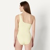 Amazon Essentials Women’s One-Shoulder One-Piece Swimsuit(Light Yellow)