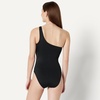 Amazon Essentials Women’s One-Shoulder One-Piece Swimsuit(Washed Black)