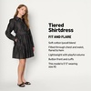 Amazon Essentials Women’s Regular-Fit Denim Chambray Long-Sleeve Dress(Black Wash)