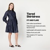 Amazon Essentials Women’s Regular-Fit Denim Chambray Long-Sleeve Dress(Rinse)