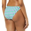 Amazon Essentials Women’s Ruched Side Tab Full Coverage Bikini Swimsuit Bottom(Blue Green Gingham)