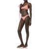 Amazon Essentials Women’s Ruched Side Tab Full Coverage Bikini Swimsuit Bottom(Brown Pink Floral)