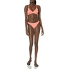 Amazon Essentials Women’s Ruched Side Tab Full Coverage Bikini Swimsuit Bottom(Coral Pink)