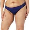 Amazon Essentials Women’s Ruched Side Tab Full Coverage Bikini Swimsuit Bottom(Dark Navy)