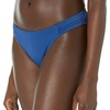 Amazon Essentials Women’s Ruched Side Tab Full Coverage Bikini Swimsuit Bottom(Deep Blue)