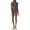 Amazon Essentials Women’s Ruched Side Tab Full Coverage Bikini Swimsuit Bottom(Deep Blue)