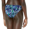 Amazon Essentials Women’s Ruched Side Tab Full Coverage Bikini Swimsuit Bottom(Deep Blue Paisley)