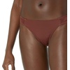 Amazon Essentials Women’s Ruched Side Tab Full Coverage Bikini Swimsuit Bottom(Deep Brown)