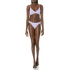 Amazon Essentials Women’s Ruched Side Tab Full Coverage Bikini Swimsuit Bottom(Lavender)