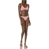Amazon Essentials Women’s Ruched Side Tab Full Coverage Bikini Swimsuit Bottom(Pale Peach Micro Floral)