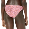 Amazon Essentials Women’s Ruched Side Tab Full Coverage Bikini Swimsuit Bottom(Pale Peach Micro Floral)