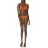Amazon Essentials Women’s Ruched Side Tab Full Coverage Bikini Swimsuit Bottom(Terracotta)
