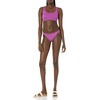Amazon Essentials Women’s Ruched Side Tab Full Coverage Bikini Swimsuit Bottom(Violet)