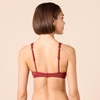 Amazon Essentials Women’s Scoop Neck Swim Crop Top(Brick Red)