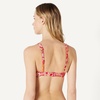 Amazon Essentials Women’s Scoop Neck Swim Crop Top(Bright Red Multi Folk Floral)