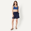 Amazon Essentials Women’s Scoop Neck Swim Crop Top(Deep Blue)