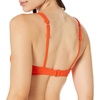 Amazon Essentials Women’s Scoop Neck Swim Crop Top(Orange)