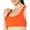 Amazon Essentials Women’s Scoop Neck Swim Crop Top(Orange)