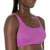 Amazon Essentials Women’s Scoop Neck Swim Crop Top(Violet)