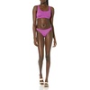 Amazon Essentials Women’s Scoop Neck Swim Crop Top(Violet)