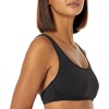 Amazon Essentials Women’s Scoop Neck Swim Crop Top(Washed Black)