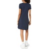 Amazon Essentials Women’s Short-Sleeve Scoopneck Swing Dress(Navy)