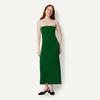 Amazon Essentials Women’s Slim-Fit Matte Jersey Strapless Maxi Dress(Green)