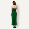 Amazon Essentials Women’s Slim-Fit Matte Jersey Strapless Maxi Dress(Green)