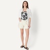 Amazon Essentials Women’s Squareneck One-Piece Swimsuit(Cream Black Floral)