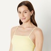 Amazon Essentials Women’s Squareneck One-Piece Swimsuit(Light Yellow)
