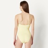 Amazon Essentials Women’s Squareneck One-Piece Swimsuit(Light Yellow)