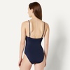 Amazon Essentials Women’s Squareneck One-Piece Swimsuit(Navy)
