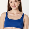 Amazon Essentials Women’s Squareneck Swim Bikini Top(Deep Blue)
