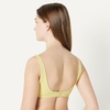 Amazon Essentials Women’s Squareneck Swim Bikini Top(Light Yellow)