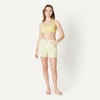 Amazon Essentials Women’s Squareneck Swim Bikini Top(Light Yellow)