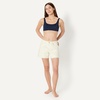 Amazon Essentials Women’s Squareneck Swim Bikini Top(Navy)