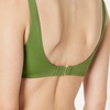 Amazon Essentials Women’s Squareneck Swim Bikini Top(Olive)