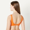 Amazon Essentials Women’s Squareneck Swim Bikini Top(Orange)