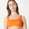 Amazon Essentials Women’s Squareneck Swim Bikini Top(Orange)