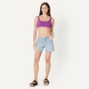 Amazon Essentials Women’s Squareneck Swim Bikini Top(Violet)