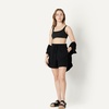 Amazon Essentials Women’s Squareneck Swim Bikini Top(Washed Black)