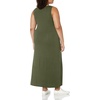 Amazon Essentials Women’s Tank Maxi Dress(Dark Olive)
