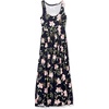 Amazon Essentials Women’s Tank Maxi Dress(Navy Tropical)