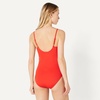 Amazon Essentials Women’s Thin Strap One-Piece Swimsuit with Adjustable Straps(Bright Poppy Red)