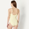 Amazon Essentials Women’s Thin Strap One-Piece Swimsuit with Adjustable Straps(Light Yellow)