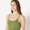 Amazon Essentials Women’s Thin Strap One-Piece Swimsuit with Adjustable Straps(Olive)