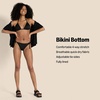 Amazon Essentials Women’s Tie Side Bikini Bottom(Black)