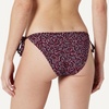 Amazon Essentials Women’s Tie Side Bikini Bottom(Brick Red Lilac Leopard)
